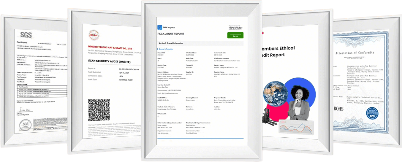 Professional certification document verifying our qualifications and standards
