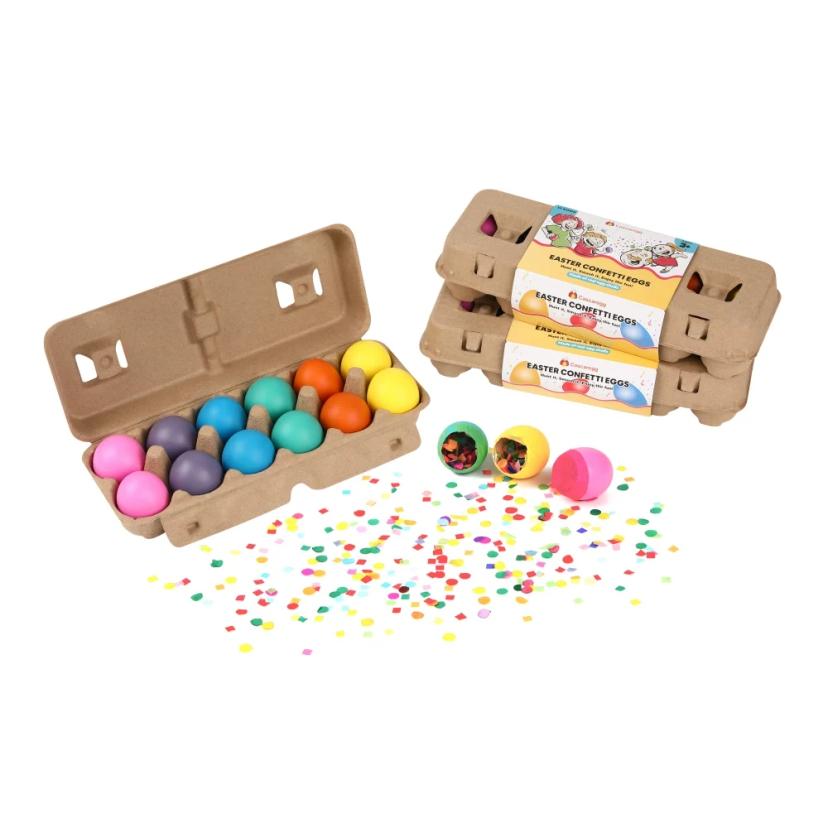 Eco-Friendly Real Eggshell Confetti Eggs Custom Logo Easter & Fiesta Parties Wholesale Supply Cascarones From Reliable Supplier