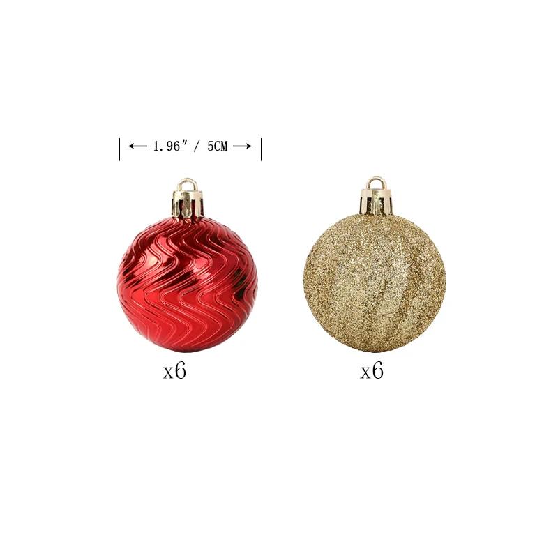 Adornos navideños Cascaregg de 1,96" al por mayor. Decoraciones festivas para el hogar, la oficina y uso comercial.