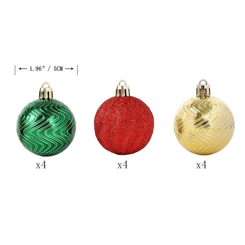 Adornos navideños Cascaregg de 1,96" al por mayor. Decoraciones festivas para el hogar, la oficina y uso comercial.