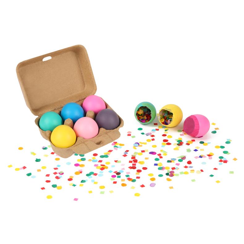 6CT factory price Easter eggs Easter party favors Easter decoration biodegradable confetti eggs Cascarones