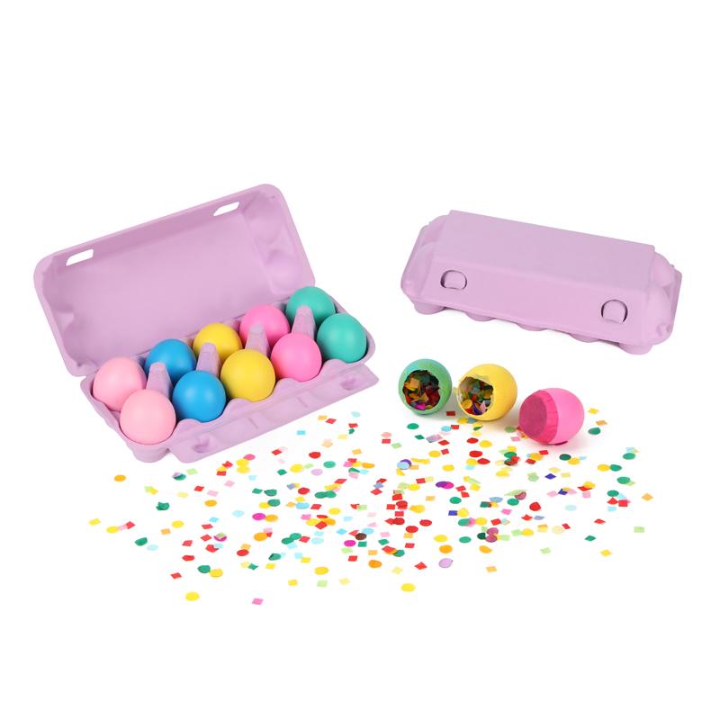 10CT Confetti Eggs for Easter Festival Party Decorations Children<111>s Gift Egg Hunt Cascarones