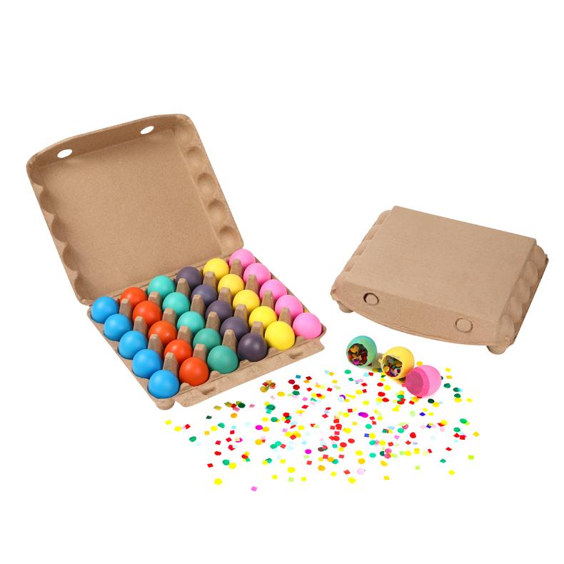 30ct Easter Confetti Eggs for Party Decoration Festival Celebrations with Bright Colorful Real Egg Shell