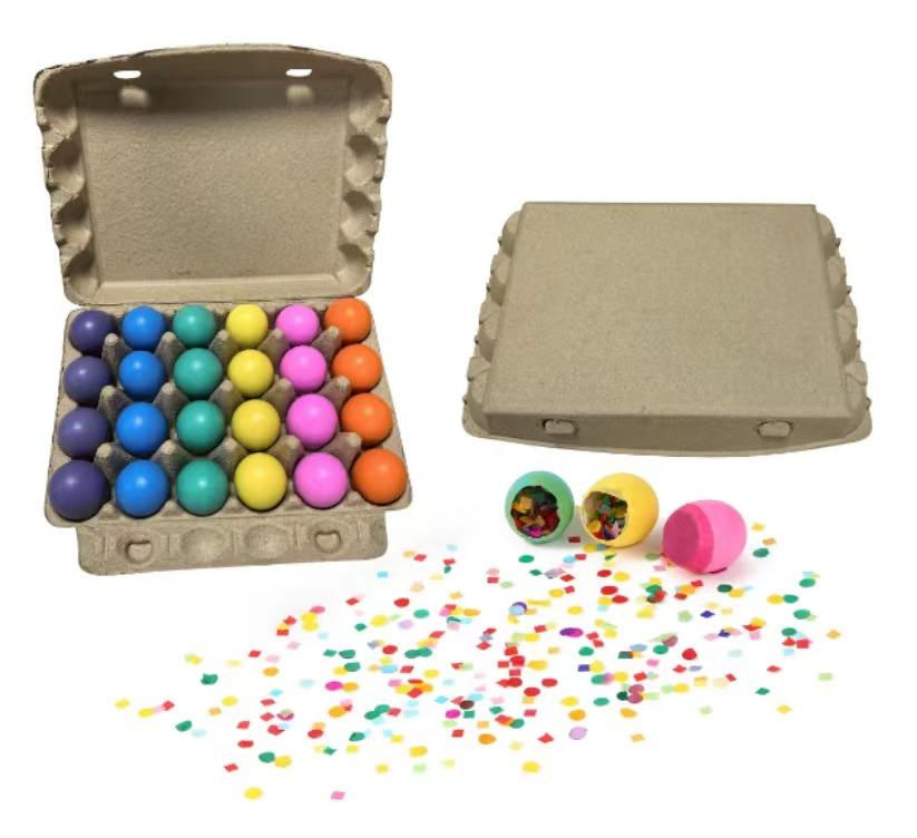 24CT Easter confetti egg wholesale, multi-color for party decoration very suitable