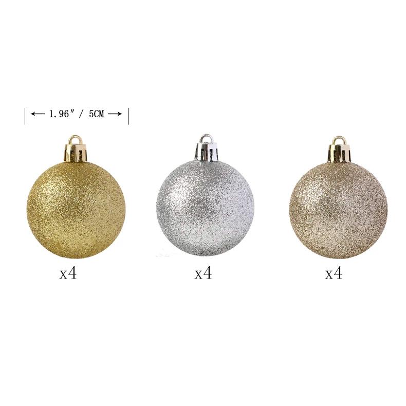 Bola de decoración navideña brillante Cascaregg de 1,96 pulgadas, un éxito de ventas para el árbol de Navidad.